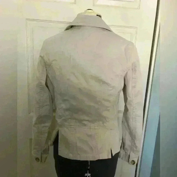 Van Heusen beige tan cream cotton blazer jacket Women XS - Picture 2 of 5